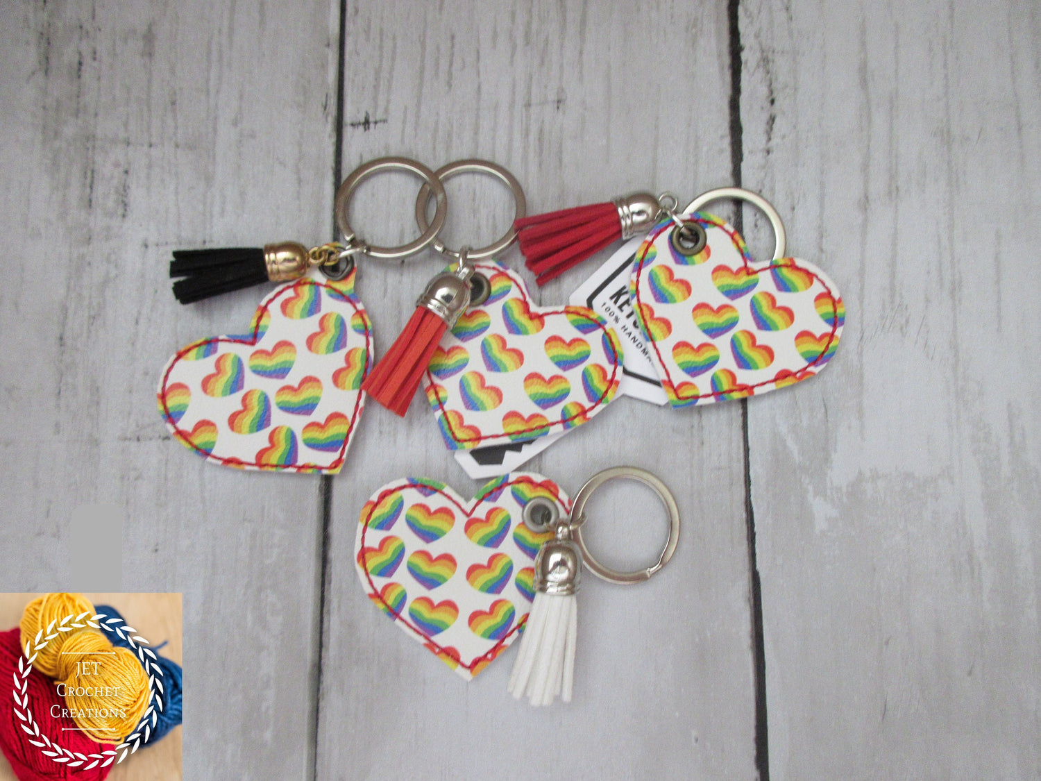 Keychain with tassel