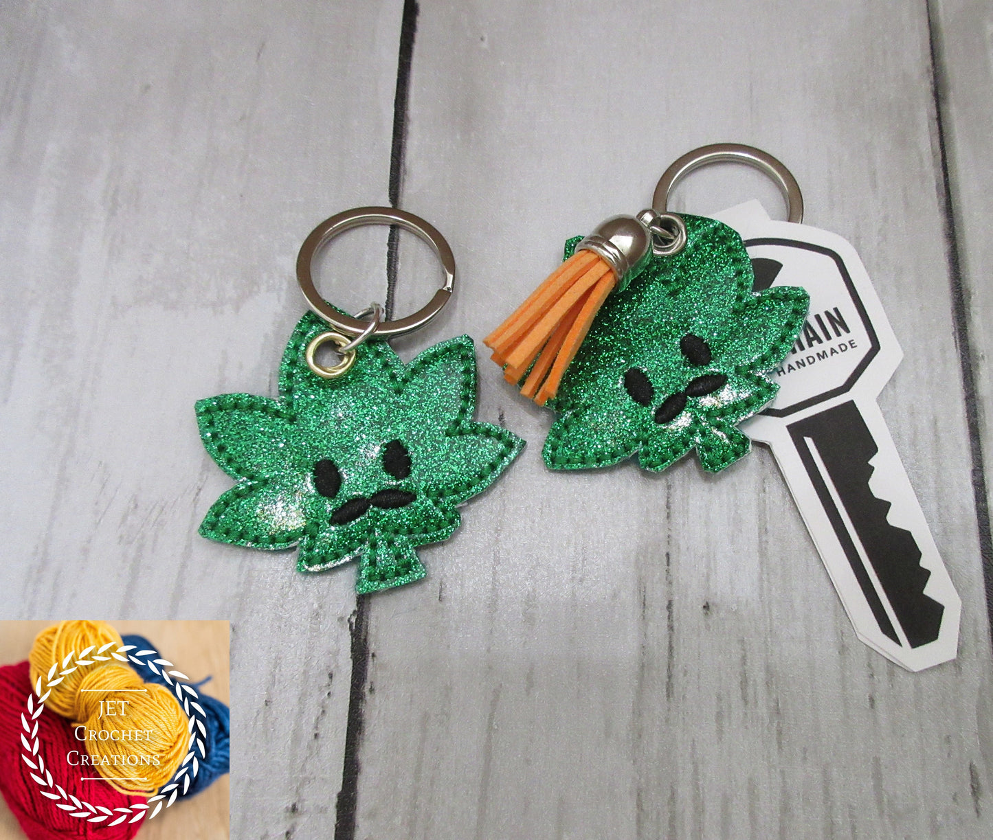 Keychain with tassel