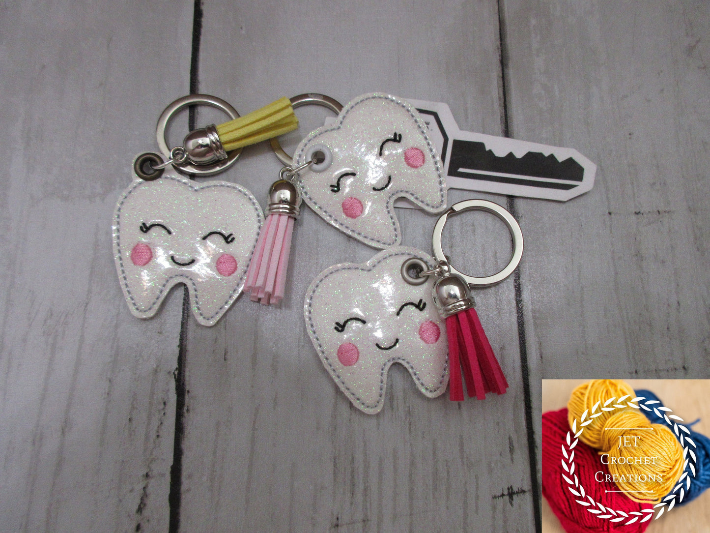 Keychain with tassel