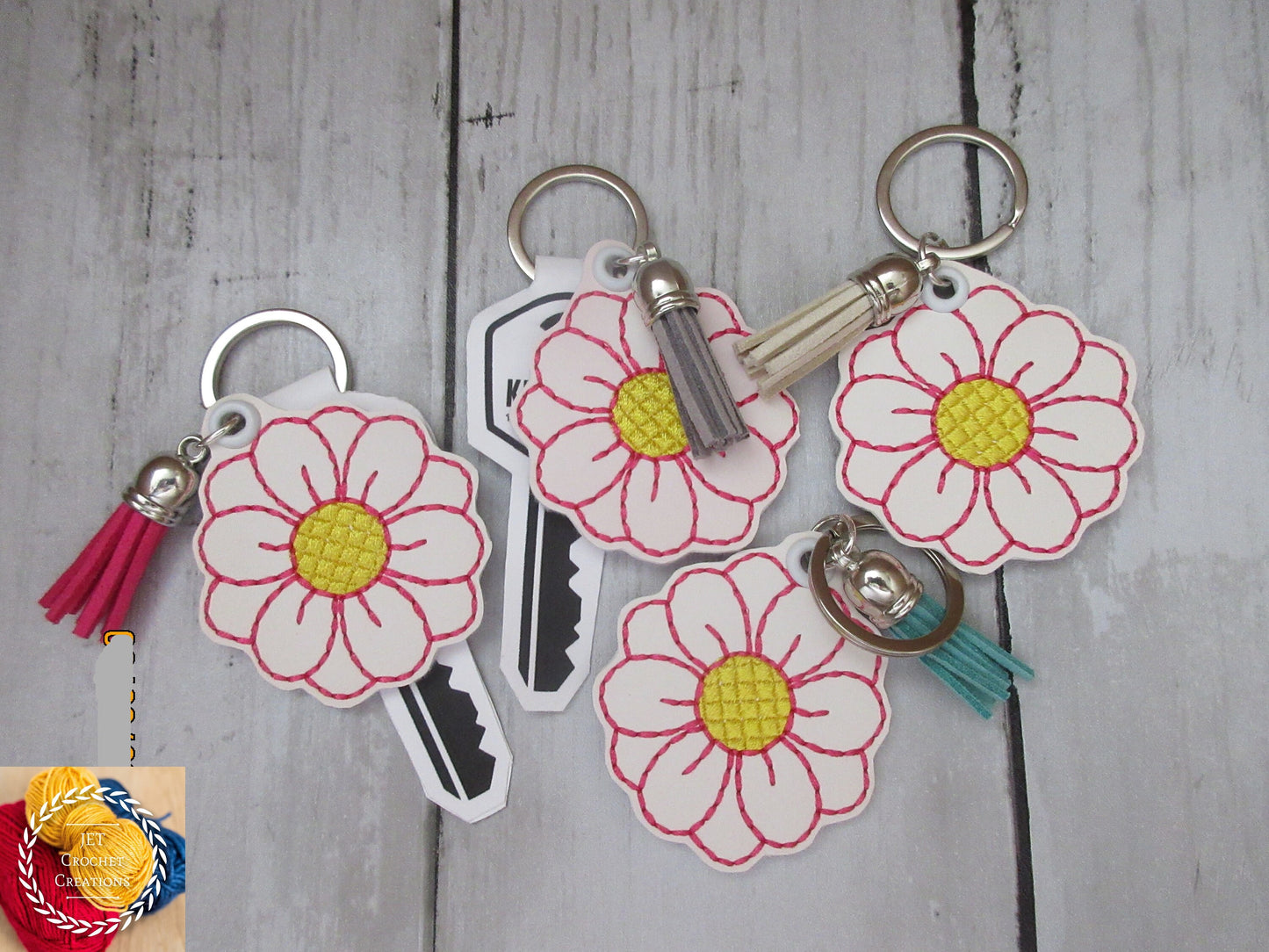 Keychain with tassel