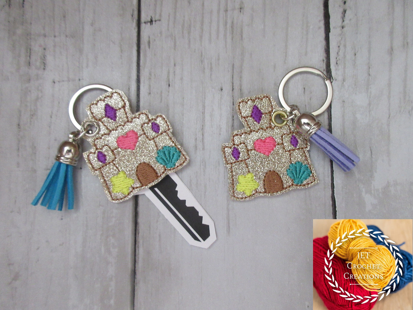 Keychain with tassel