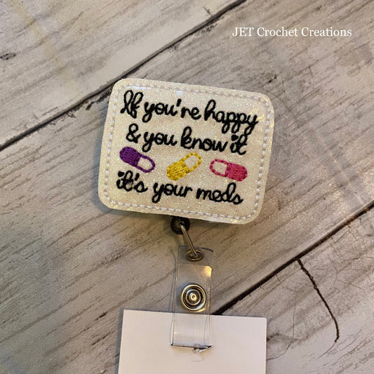 Medical Badge Reel with patch