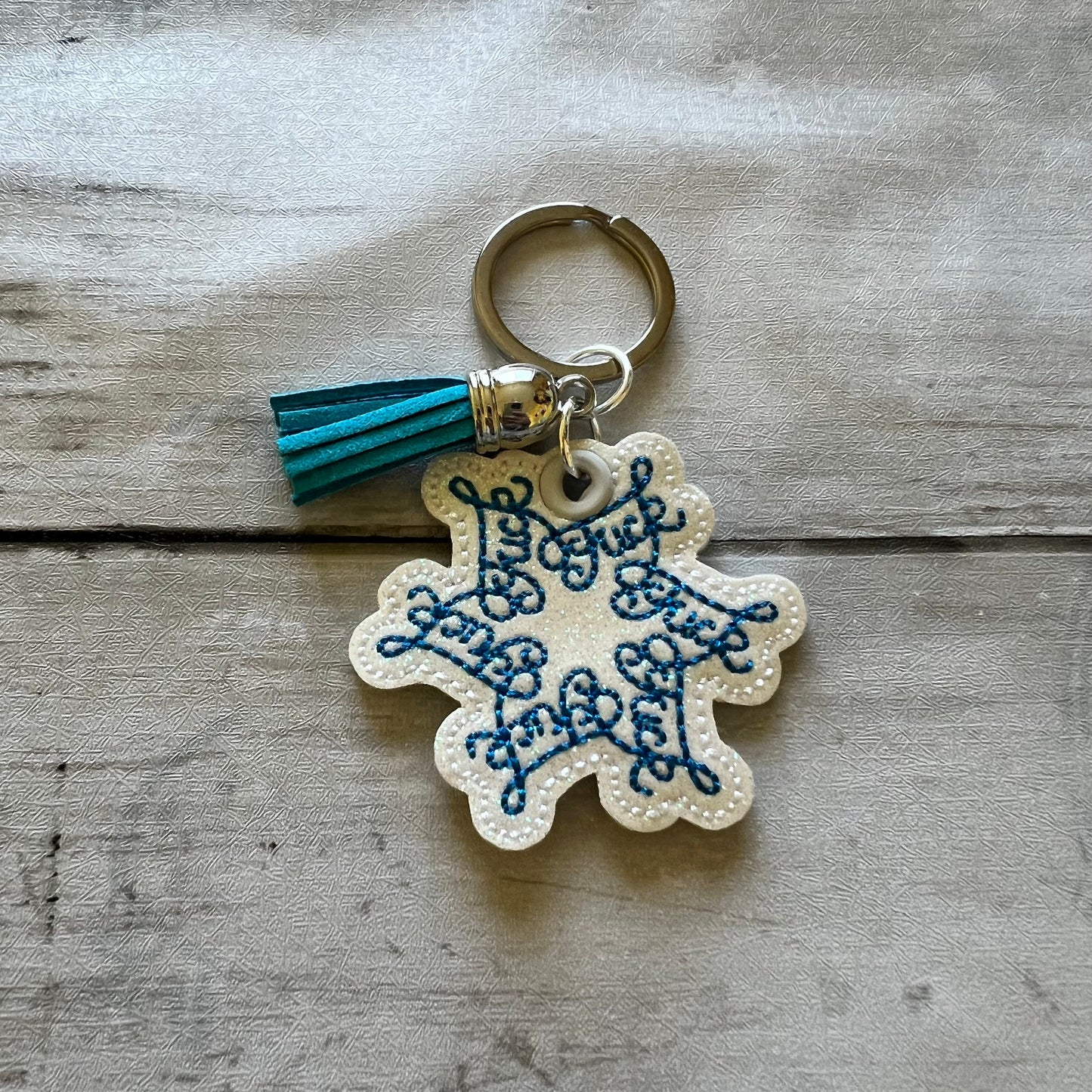 Keychain with tassel