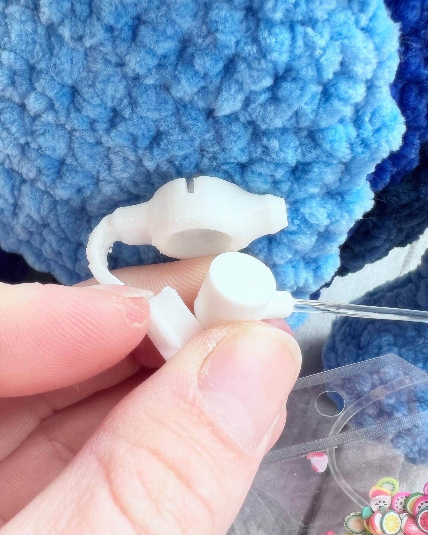 Bluey plush with g-tube and bag