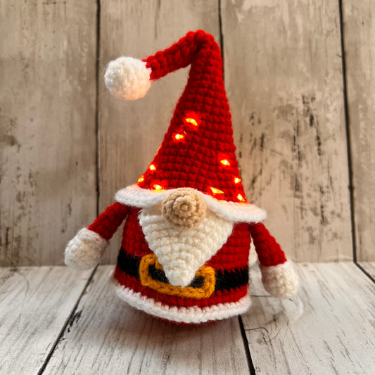 Lighted Santa Gnome