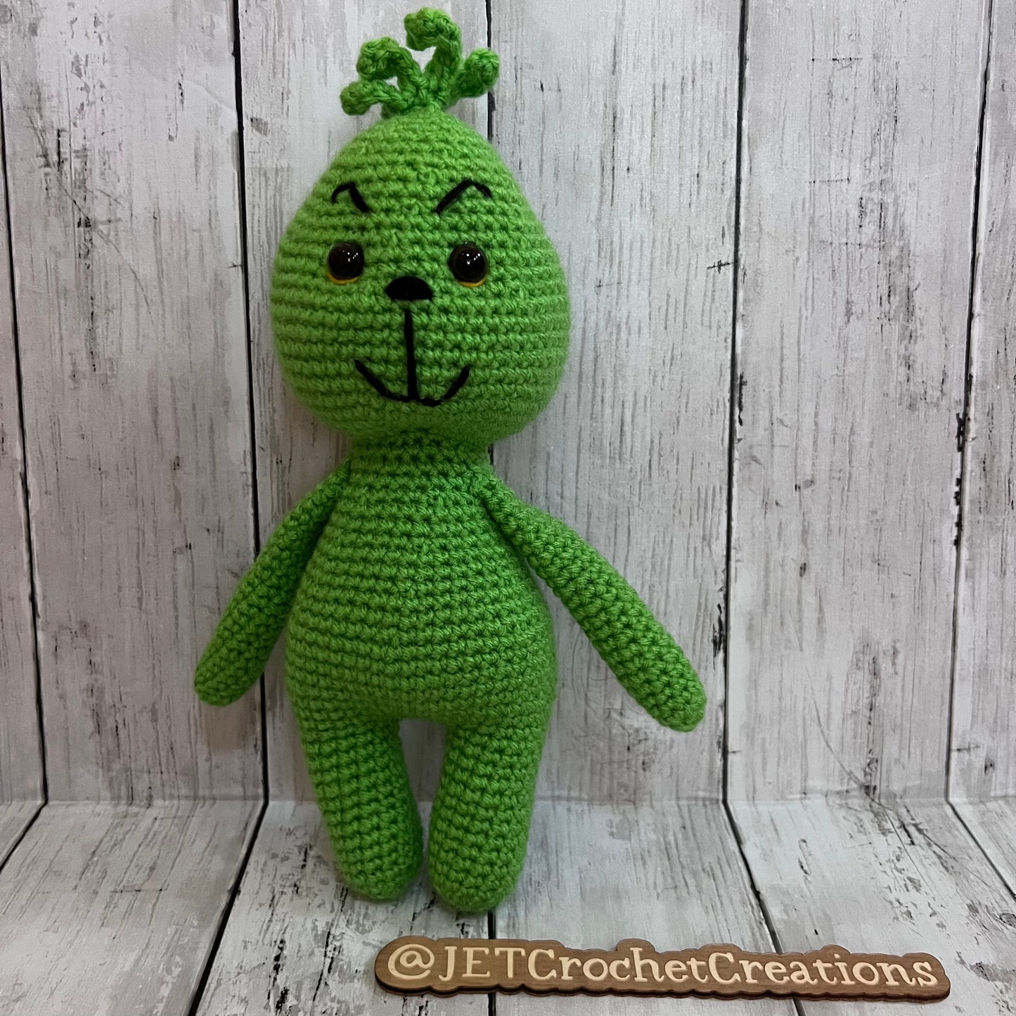 Grinch stuffy, Christmas, amigurumi, stink stank stunk