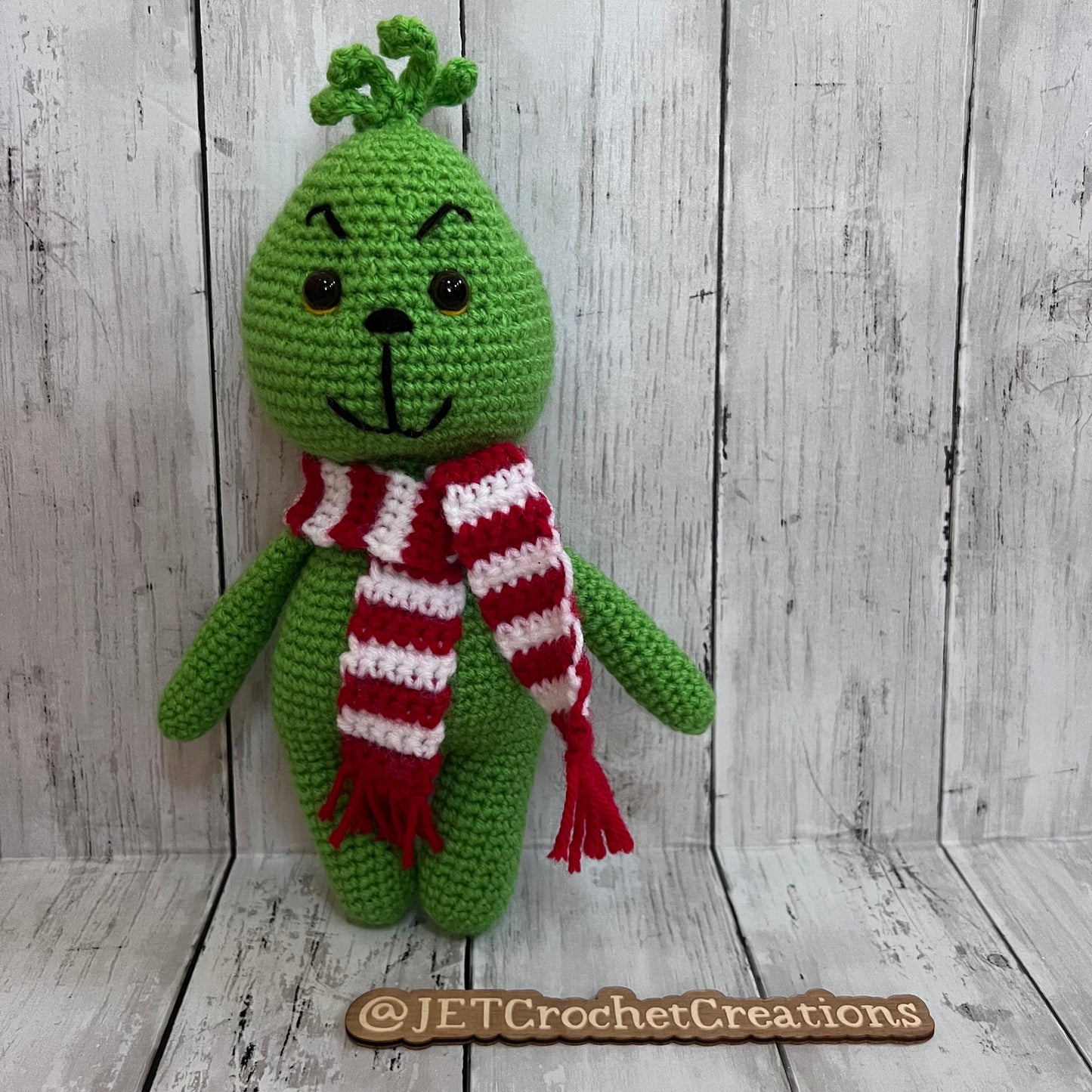 Grinch stuffy, Christmas, amigurumi, stink stank stunk