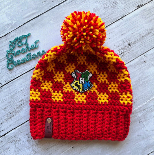 Wizard House Hats, Harry Potter Hat, Gryffindor Hat, Slytherin Hat, Hufflepuff Hat, Ravenclaw Hat