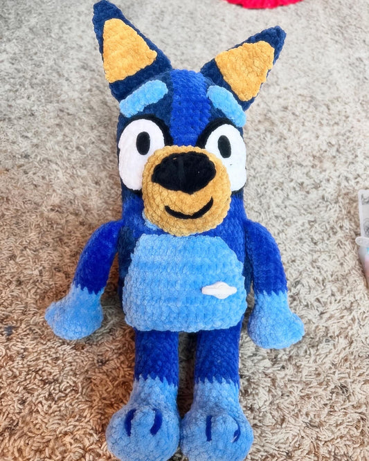 Bluey plush with g-tube and bag